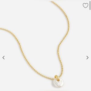 Madewell Freshwater Pearl Coin Pendant Necklace